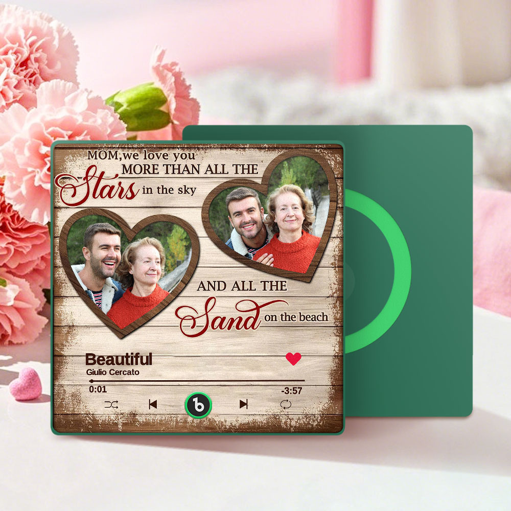 Personalisierter Musik- Und Foto-kühlschrankmagnet Für Mama, Personalisierter Musik-kühlschrankmagnet, Der Lieder Abspielen Kann - dephotoblanket