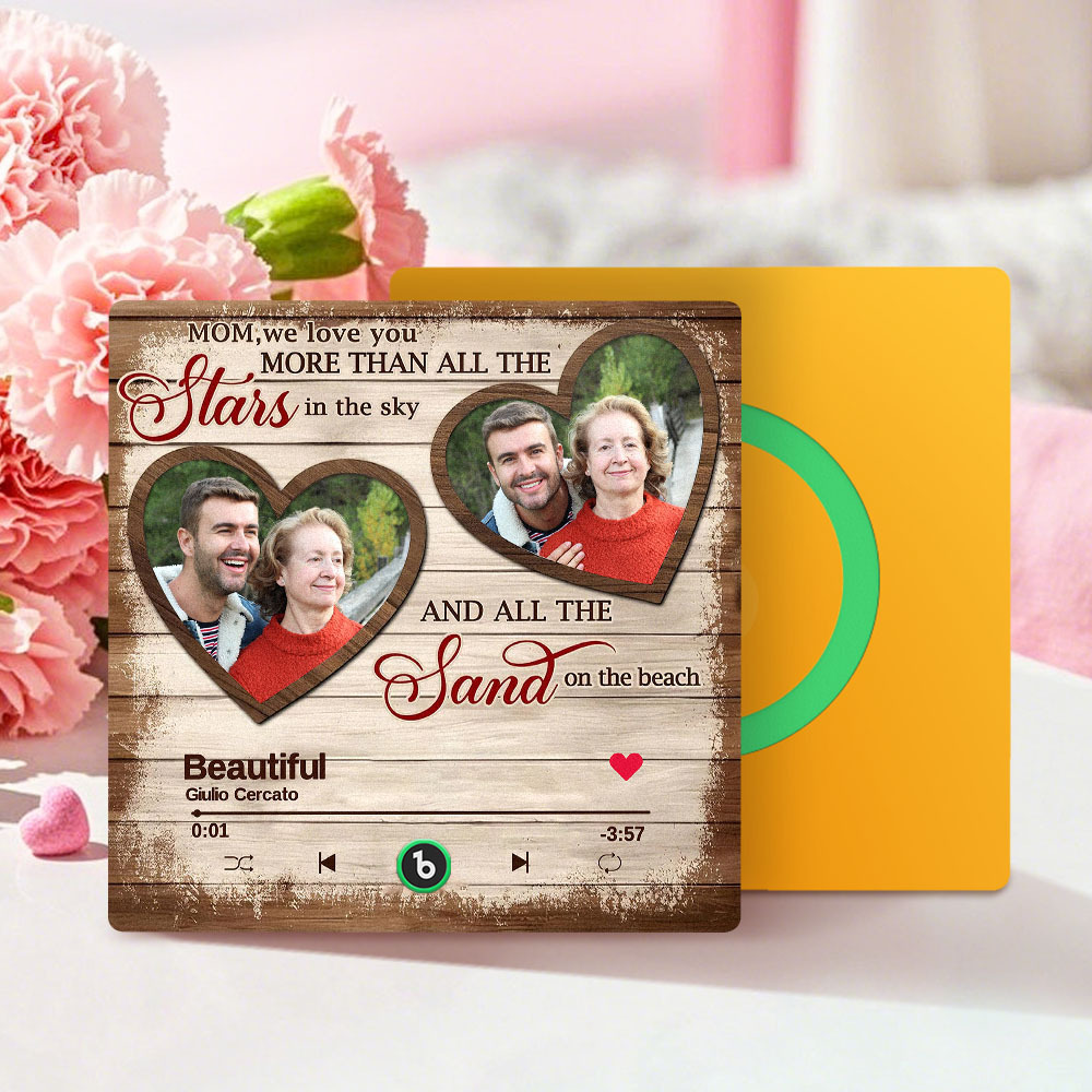 Personalisierter Musik- Und Foto-kühlschrankmagnet Für Mama, Personalisierter Musik-kühlschrankmagnet, Der Lieder Abspielen Kann - dephotoblanket