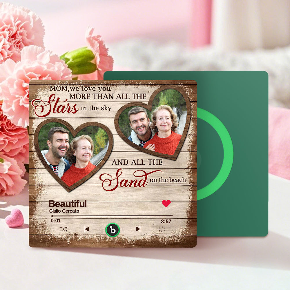 Personalisierter Musik- Und Foto-kühlschrankmagnet Für Mama, Personalisierter Musik-kühlschrankmagnet, Der Lieder Abspielen Kann - dephotoblanket