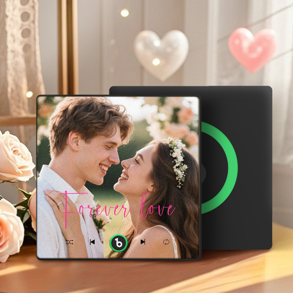 Personalisierter Kühlschrankmagnet Mit Musikfunktion, Sprachaufnahme Und Fotofunktion – Einzigartiges Geschenk Zum Jahrestag, Zur Hochzeit Oder Zu Weihnachten Für Sie, Ihn Und Paare - dephotoblanket