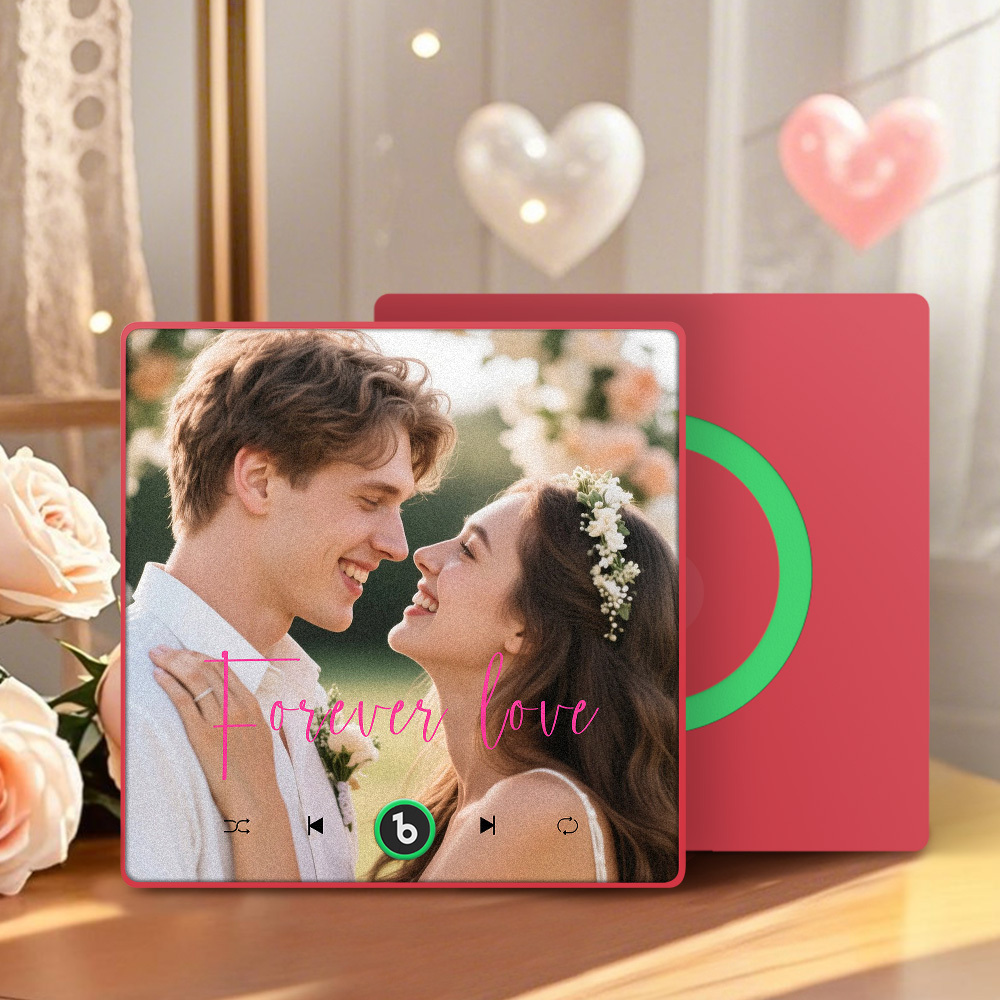 Personalisierter Kühlschrankmagnet Mit Musikfunktion, Sprachaufnahme Und Fotofunktion – Einzigartiges Geschenk Zum Jahrestag, Zur Hochzeit Oder Zu Weihnachten Für Sie, Ihn Und Paare - dephotoblanket