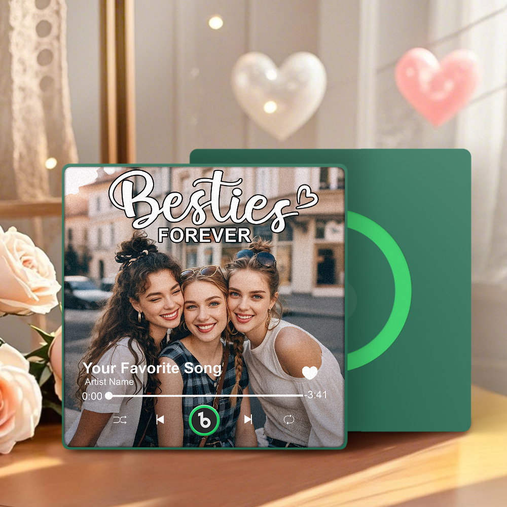 Personalisierter Kühlschrankmagnet Mit Musikfunktion, Sprachaufnahme Und Fotofunktion – Einzigartiges Geschenk Zum Jahrestag, Zur Hochzeit Oder Zu Weihnachten Für Sie, Ihn Und Paare - dephotoblanket