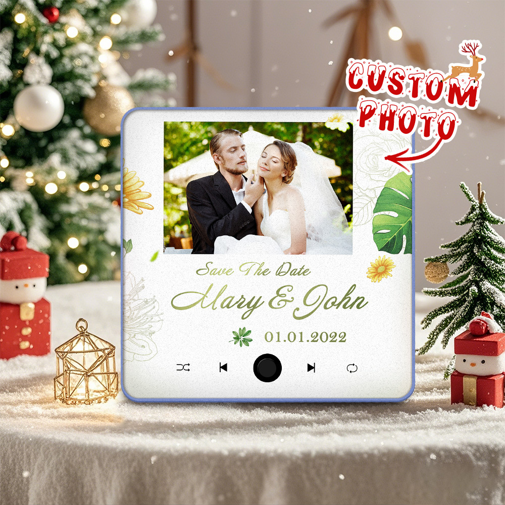 Musik-kühlschrankmagnet, Individuelles Weihnachtsgeschenk Für Paare, Personalisierte Musik-magnete Können Lieder Abspielen - dephotoblanket