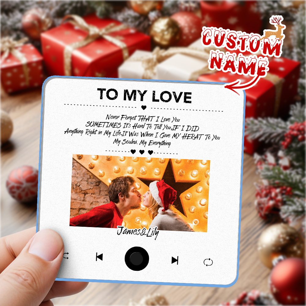 Benutzerdefinierte Kühlschrankmagnete, Musik Abspielen, Individuelles Foto. Erstellen Sie Ihr Eigenes, Personalisiertes Weihnachtsgeschenk - dephotoblanket