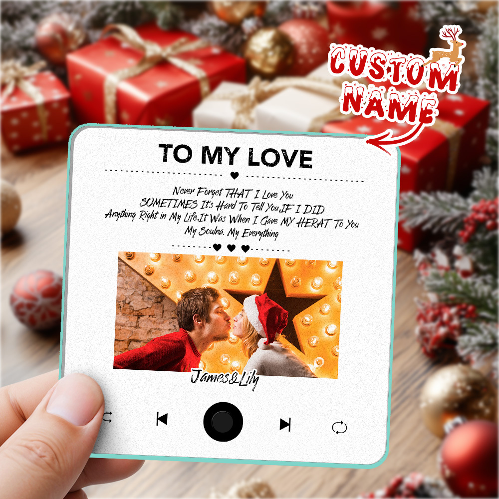 Benutzerdefinierte Kühlschrankmagnete, Musik Abspielen, Individuelles Foto. Erstellen Sie Ihr Eigenes, Personalisiertes Weihnachtsgeschenk - dephotoblanket