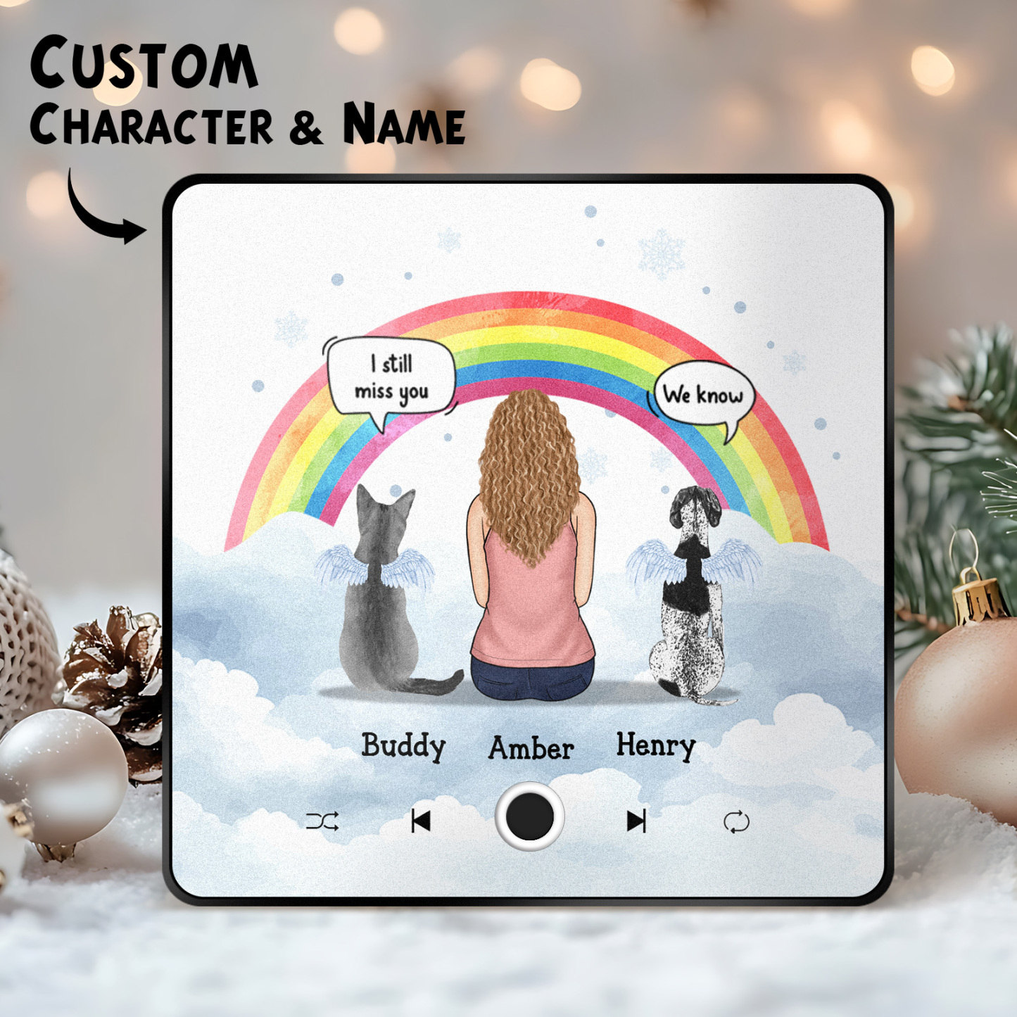 Benutzerdefiniertes Album, Musik-kühlschrankmagnet, Foto, Personalisierter Telefonmusik-kühlschrankmagnet, Pro, Individueller Charakter Und Name, Kühlschrankmagnet „ich Vermisse Dich Immer Noch“. - dephotoblanket