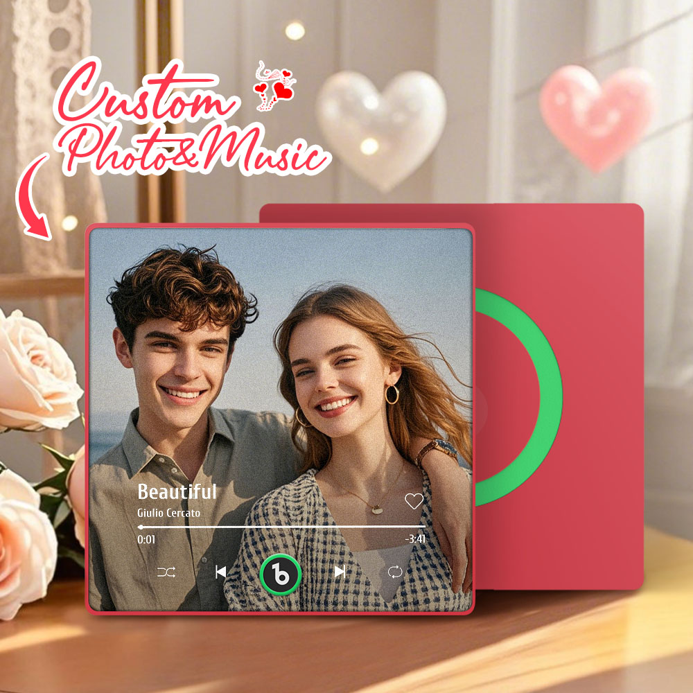 Neues Upgrade, Individueller Musik-kühlschrankmagnet, Bunter Rahmen, Album-kühlschrankmagnet, Kann Lieder Abspielen, Geschenk Für Paare, Valentinstagsgeschenke