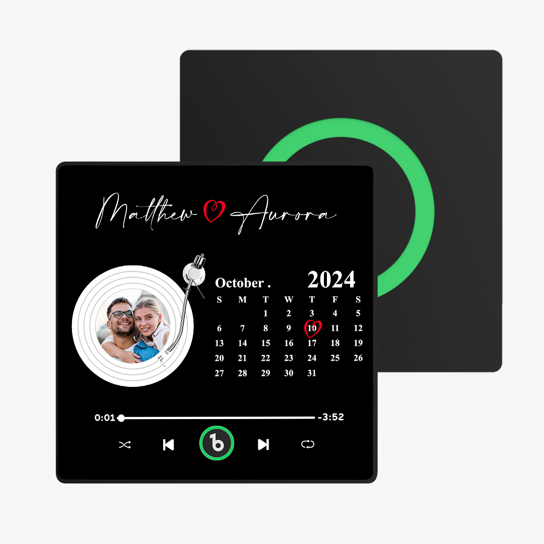 Aktualisieren Sie Den Kühlschrankmagnet Mit Buntem Fotoalbum, Personalisierter Musik-kühlschrankmagnet Mit Individuellem Namen Und Foto, Kühlschrankmagnet Fridgebeats Pro Unterstützt Bluetooth-konnektivität, Lustiges Geschenk Für Paare, Valentinstagsgeschenk - dephotoblanket