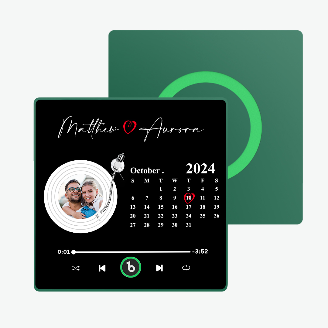 Aktualisieren Sie Den Kühlschrankmagnet Mit Buntem Fotoalbum, Personalisierter Musik-kühlschrankmagnet Mit Individuellem Namen Und Foto, Kühlschrankmagnet Fridgebeats Pro Unterstützt Bluetooth-konnektivität, Lustiges Geschenk Für Paare, Valentinstagsgeschenk - dephotoblanket