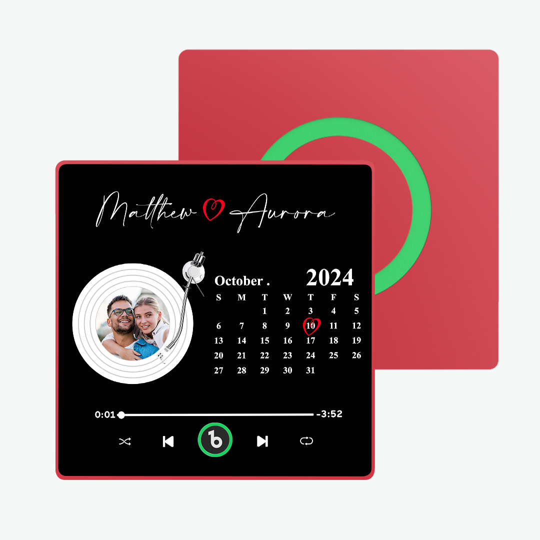 Aktualisieren Sie Den Kühlschrankmagnet Mit Buntem Fotoalbum, Personalisierter Musik-kühlschrankmagnet Mit Individuellem Namen Und Foto, Kühlschrankmagnet Fridgebeats Pro Unterstützt Bluetooth-konnektivität, Lustiges Geschenk Für Paare, Valentinstagsgeschenk - dephotoblanket