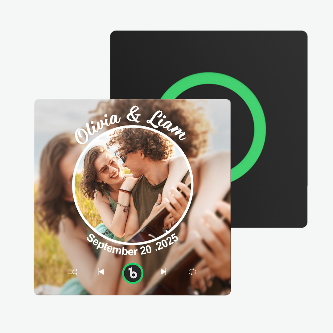 Aktualisieren Sie Den Kühlschrankmagnet Mit Buntem Fotoalbum, Personalisierter Musik-kühlschrankmagnet Mit Individuellem Namen Und Foto, Kühlschrankmagnet Fridgebeats Pro Unterstützt Bluetooth-konnektivität, Lustiges Geschenk Für Paare, Valentinstagsgeschenk - dephotoblanket