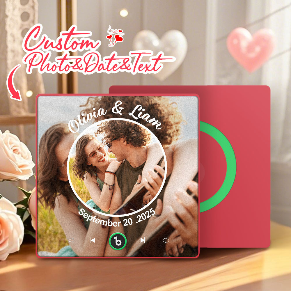 Personalisierter Musik-kühlschrankmagnet, Neues Upgrade, Farbenfrohes Album-kühlschrankmagnet, Geschenk Für Paare, Valentinstagsgeschenke - dephotoblanket