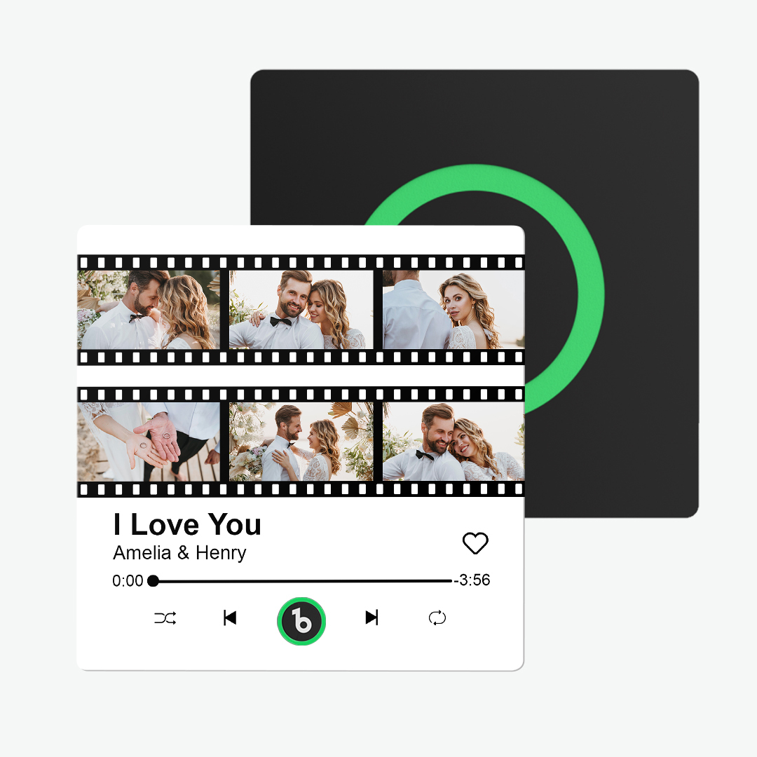 Aktualisieren Sie Den Kühlschrankmagnet Mit Buntem Fotoalbum, Personalisierter Musik-kühlschrankmagnet Mit Individuellem Namen Und Foto, Kühlschrankmagnet Fridgebeats Pro Unterstützt Bluetooth-konnektivität, Lustiges Geschenk Für Paare, Valentinstagsgeschenk - dephotoblanket