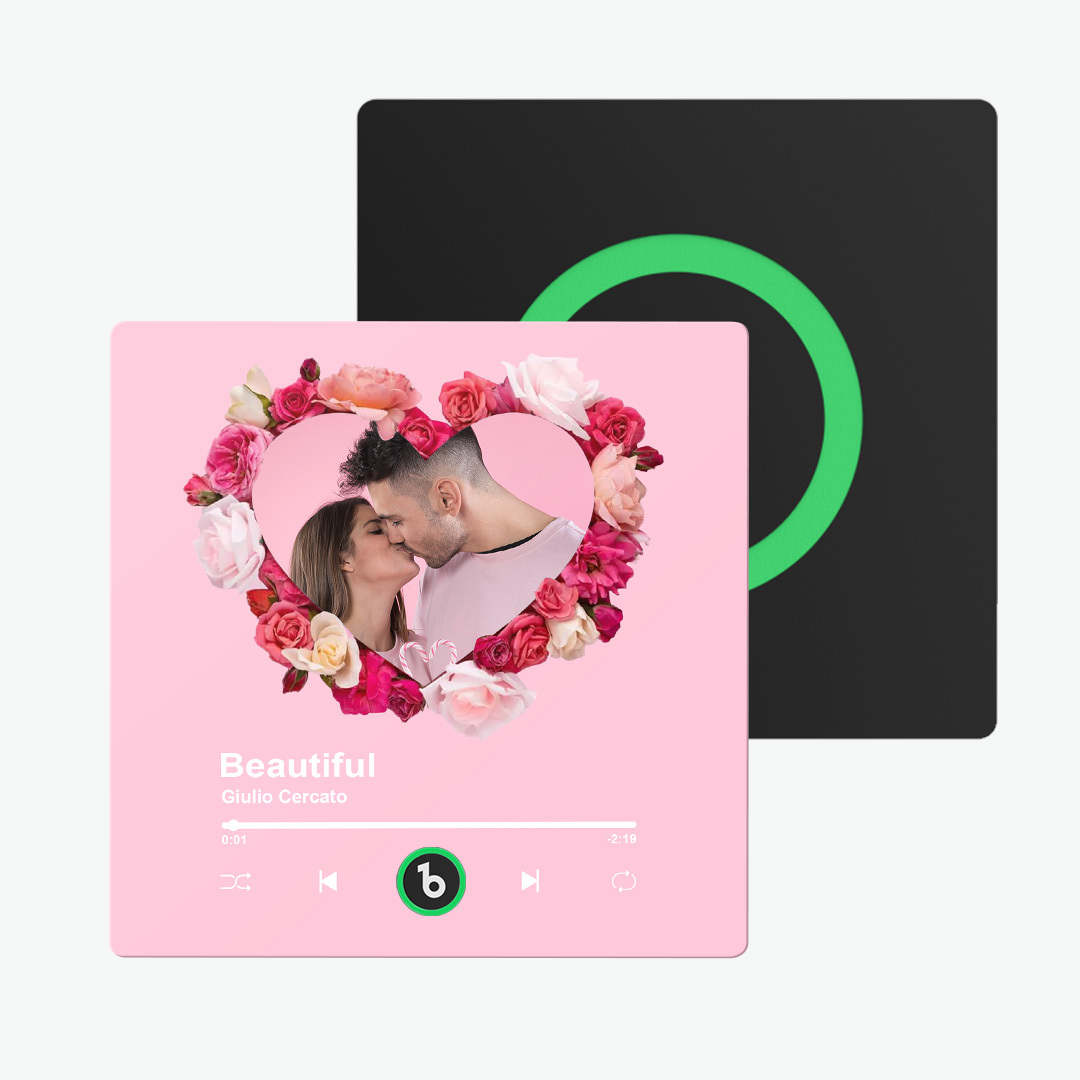 Aktualisieren Sie Den Kühlschrankmagnet Mit Buntem Fotoalbum, Personalisierter Musik-kühlschrankmagnet Mit Individuellem Namen Und Foto, Kühlschrankmagnet Fridgebeats Pro Unterstützt Bluetooth-konnektivität, Lustiges Geschenk Für Paare, Valentinstagsgeschenk - dephotoblanket