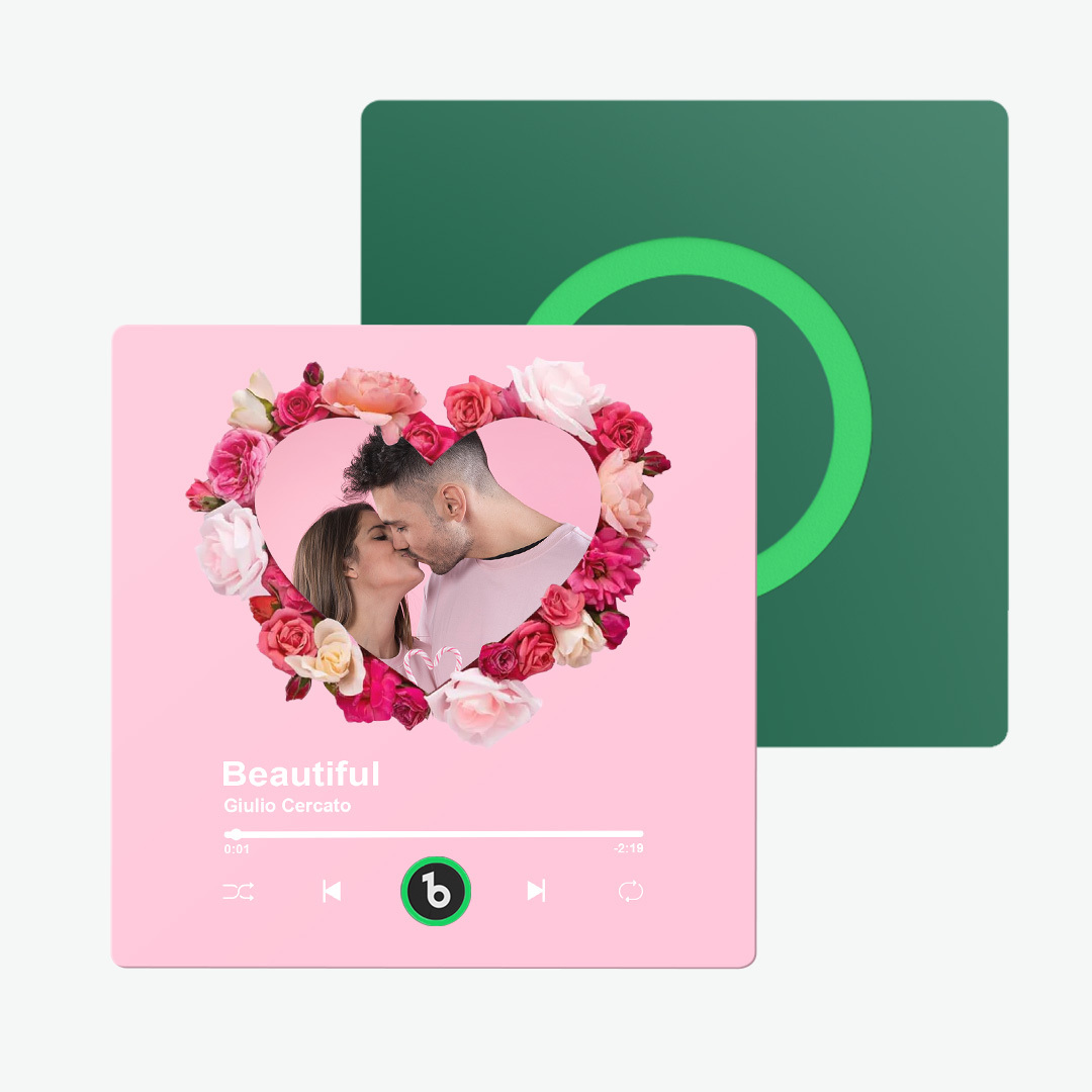 Aktualisieren Sie Den Kühlschrankmagnet Mit Buntem Fotoalbum, Personalisierter Musik-kühlschrankmagnet Mit Individuellem Namen Und Foto, Kühlschrankmagnet Fridgebeats Pro Unterstützt Bluetooth-konnektivität, Lustiges Geschenk Für Paare, Valentinstagsgeschenk - dephotoblanket