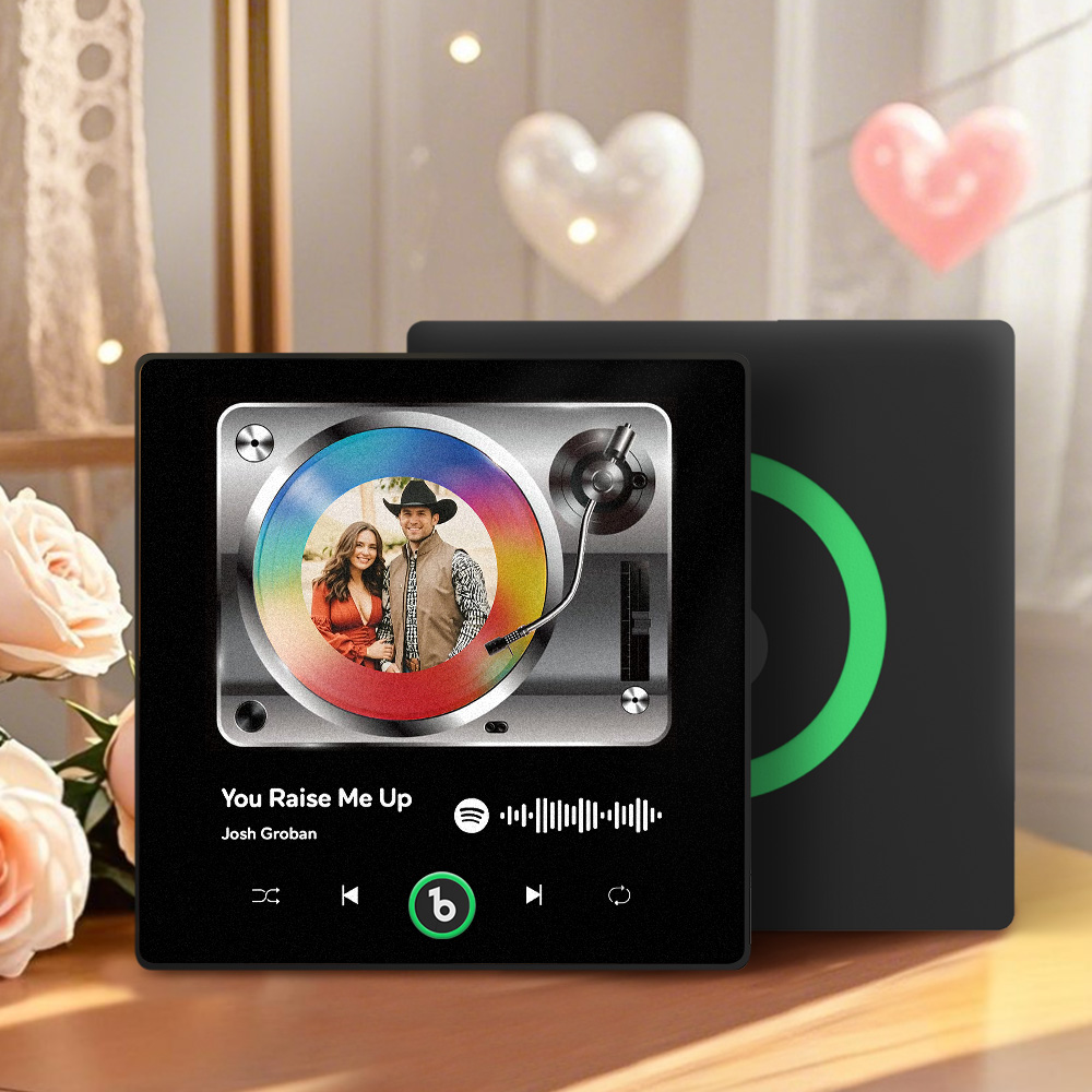 Upgrade Foto Buntes Album Kühlschrankmagnet Personalisierter Musik-kühlschrankmagnet Kann Lieder Abspielen Fridgebeats Pro Unterstützt Bluetooth-konnektivität Heimdekoration Valentinstagsgeschenke