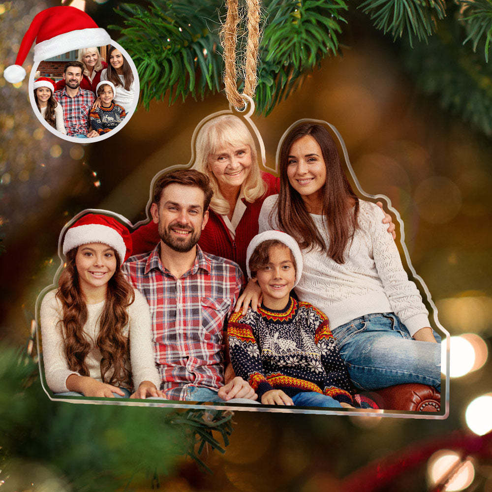 Personalisierter Foto-weihnachtsbaumschmuck, Weihnachtsgeschenk Für Die Familie - dephotoblanket