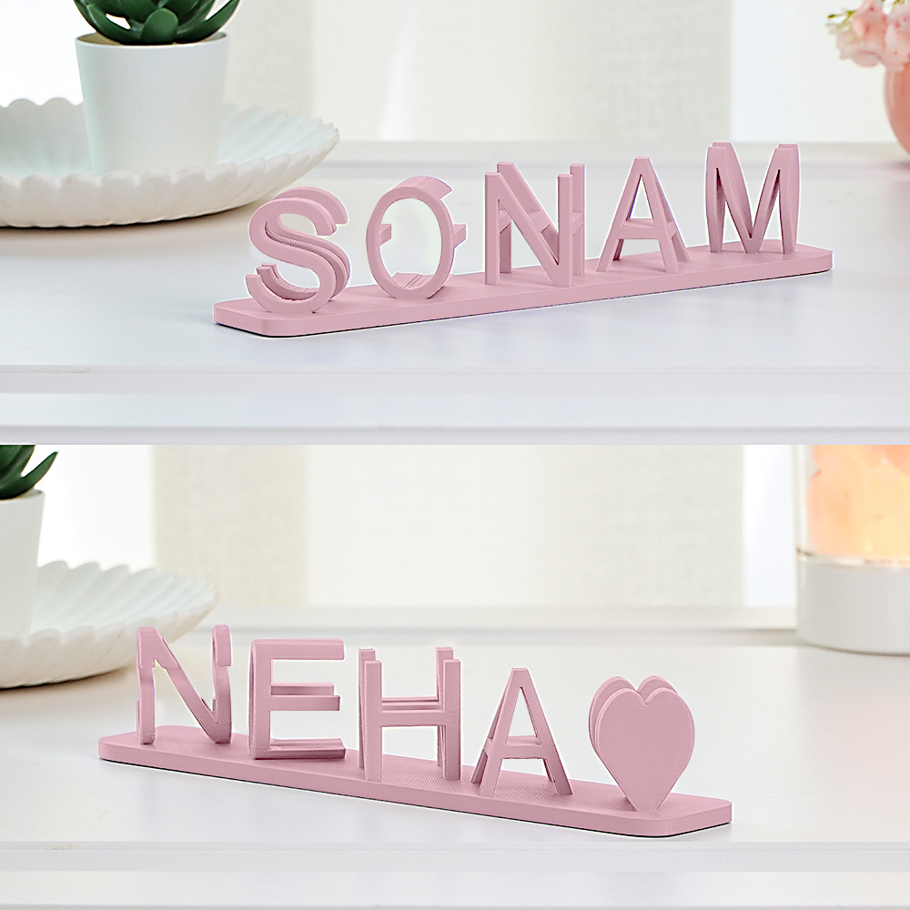 Doppelter Name Illusion Love 3d Gedruckt Als Süße Geschenke - dephotoblanket