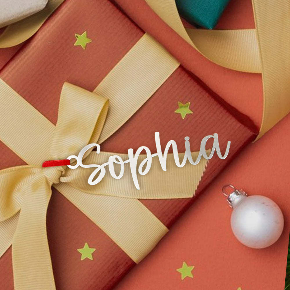Personalisierter Name Weihnachtsbaumschmuck Weihnachtsstrumpf Geschenkanhänger Dekoration Geschenk - dephotoblanket