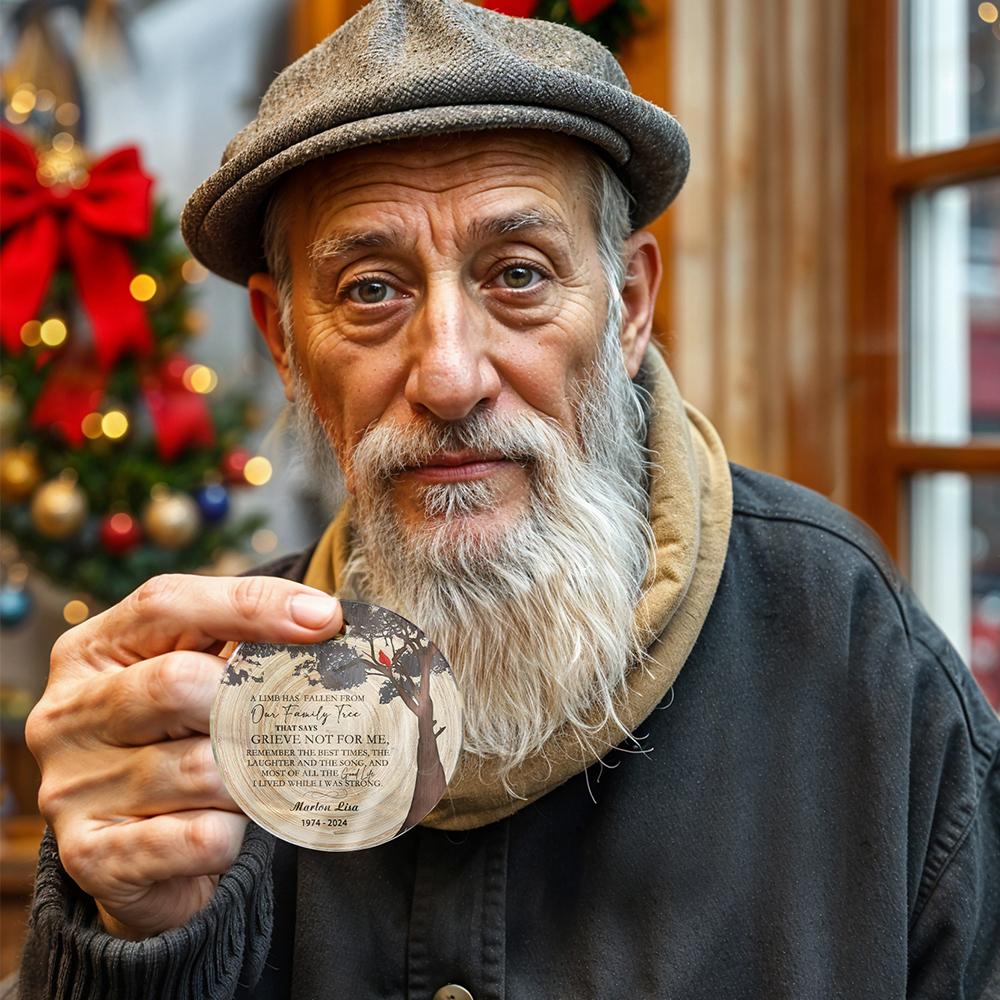 Personalisierte Gedenk-weihnachtsornamente Zum Verlust Eines Geliebten Menschen, Erinnerungsgeschenke