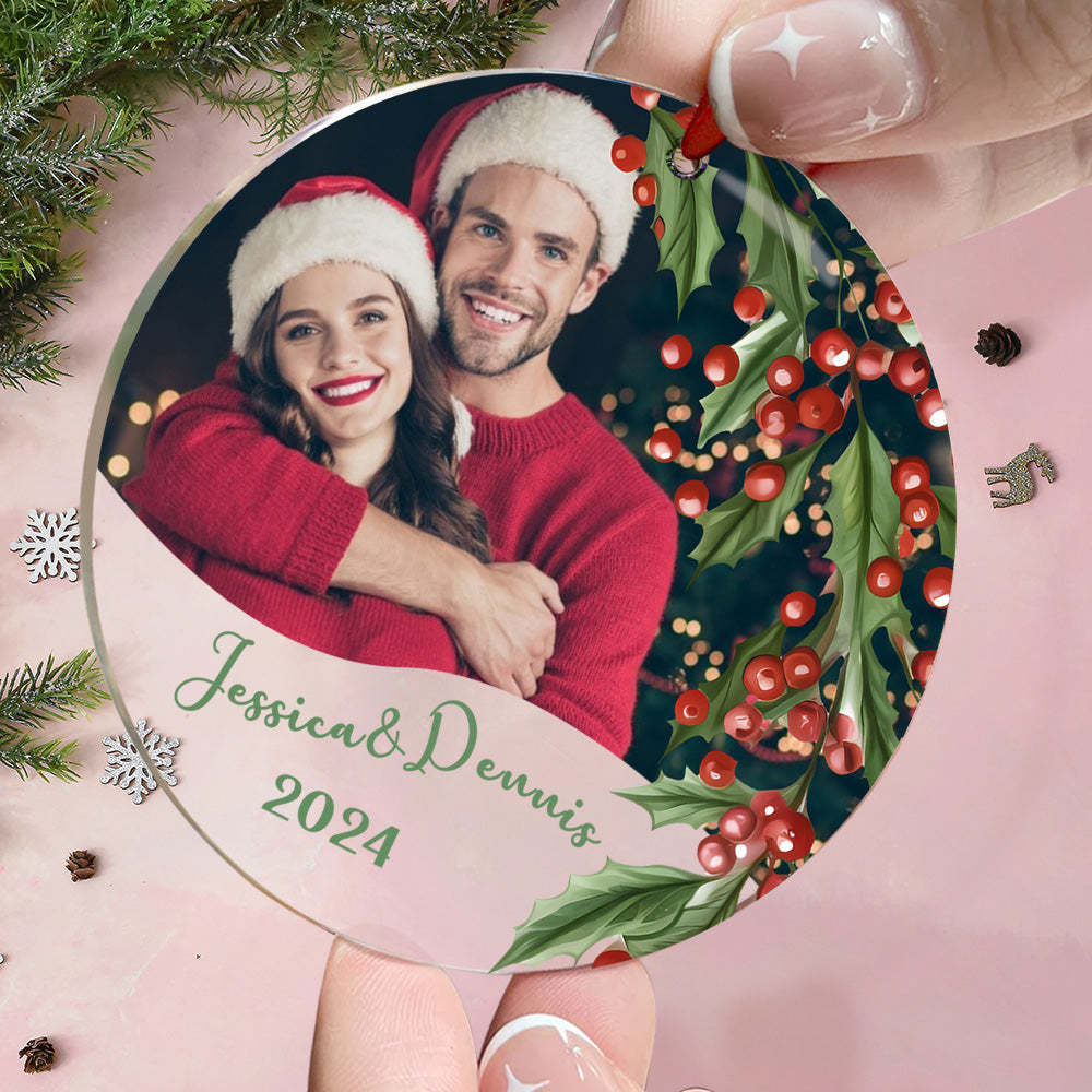 Personalisierter Weihnachtsfoto-ornament, Weihnachtsbaumschmuck, Geschenke Für Familie Oder Freunde - dephotoblanket