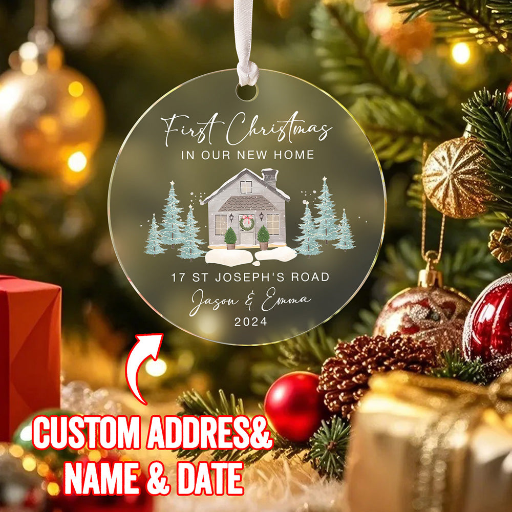 Personalisierter Weihnachtsschmuck Für Das Neue Zuhause, Erstes Zuhause-ornament Für Ein Neues Zuhause-geschenk