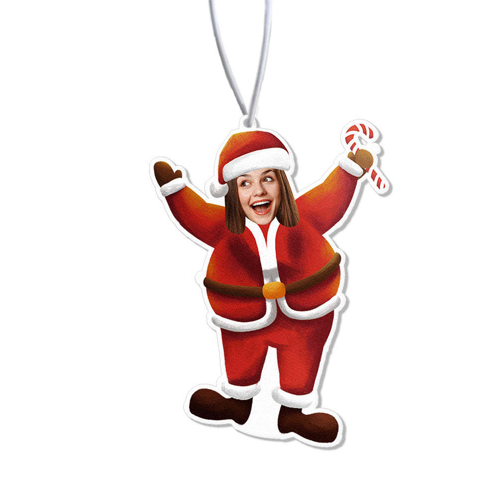 Kundenspezifischer Weihnachts-auto-lufterfrischer, Rückspiegel-ornament, Lustige Lufterfrischer-geschenke Für Weihnachten - dephotoblanket