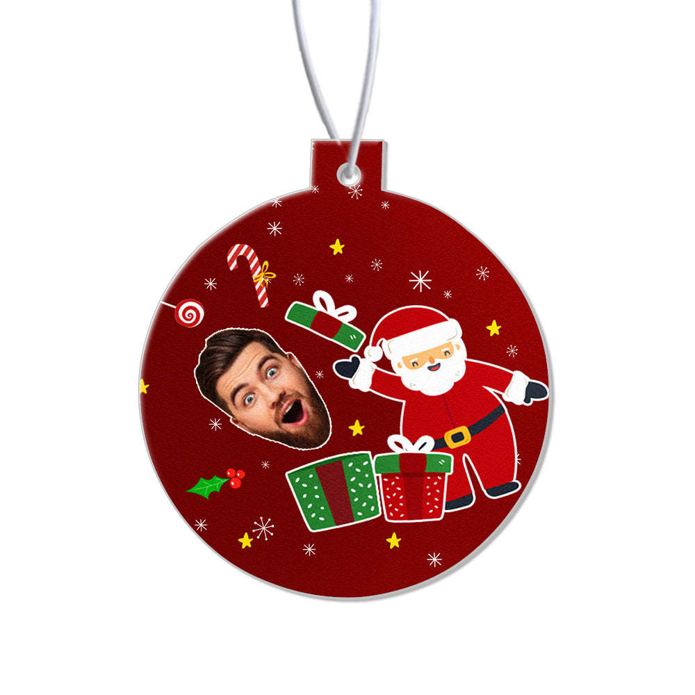 Kundenspezifischer Weihnachts-auto-lufterfrischer, Rückspiegel-ornament, Lustige Lufterfrischer-geschenke Für Weihnachten - dephotoblanket