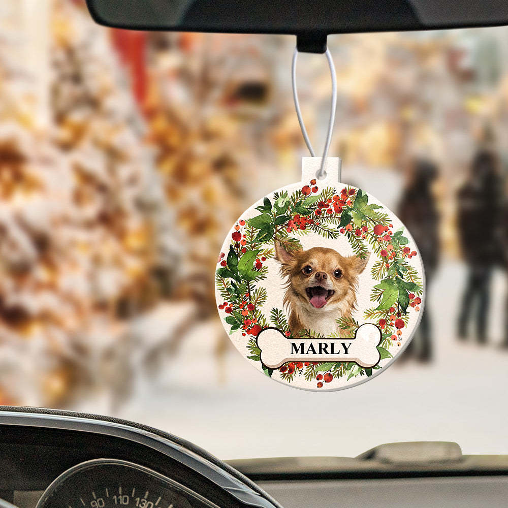 Kundenspezifischer Weihnachts-auto-lufterfrischer, Rückspiegel-ornament, Lustige Lufterfrischer-geschenke Für Weihnachten - dephotoblanket