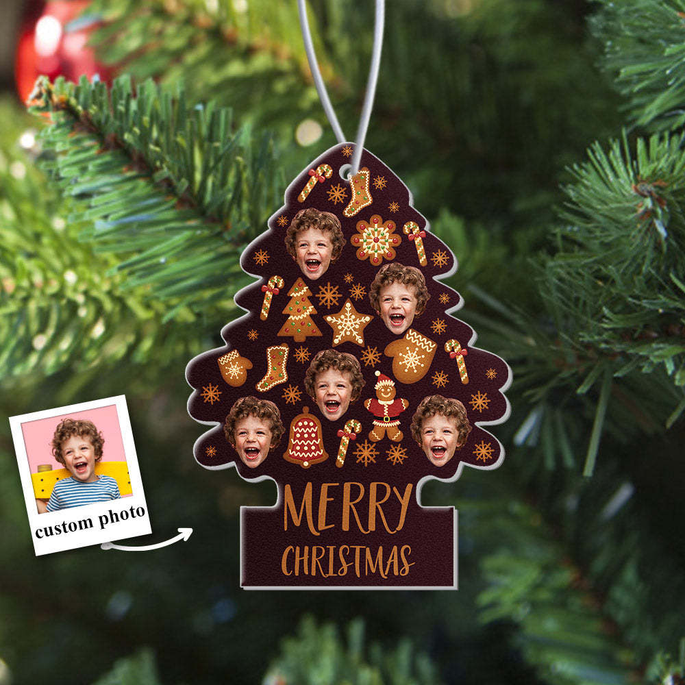 Kundenspezifischer Weihnachts-auto-lufterfrischer, Rückspiegel-ornament, Lustige Lufterfrischer-geschenke Für Weihnachten - dephotoblanket