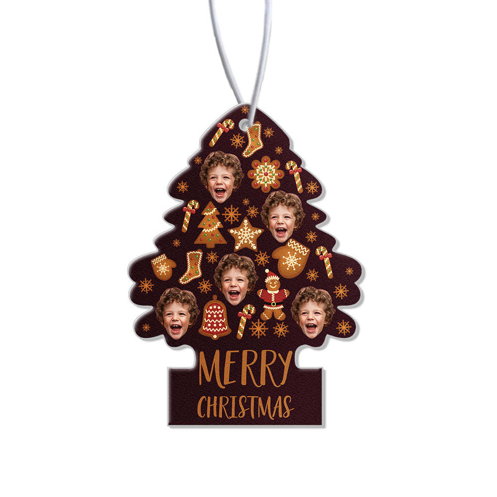 Kundenspezifischer Weihnachts-auto-lufterfrischer, Rückspiegel-ornament, Lustige Lufterfrischer-geschenke Für Weihnachten - dephotoblanket