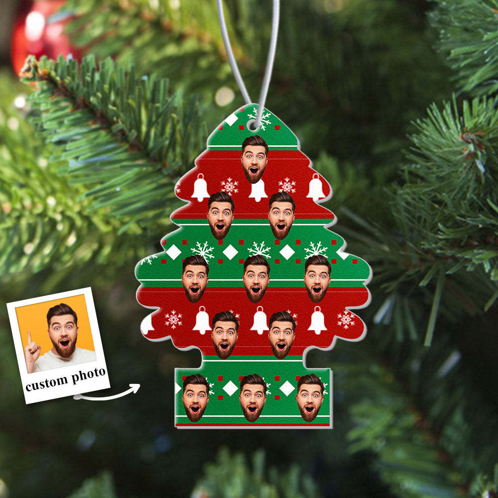 Kundenspezifischer Weihnachts-auto-lufterfrischer, Rückspiegel-ornament, Lustige Lufterfrischer-geschenke Für Weihnachten - dephotoblanket