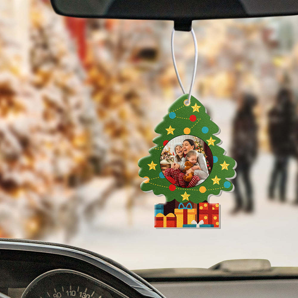Kundenspezifischer Weihnachts-auto-lufterfrischer, Rückspiegel-ornament, Lustige Lufterfrischer-geschenke Für Weihnachten - dephotoblanket