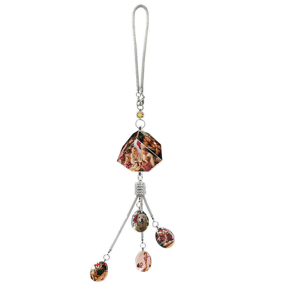 Personalisierte Foto-auto-hängeornamente, Rückspiegel-anhänger, Zubehör, Geschenke Für Freunde, Familie, Fahrer - dephotoblanket