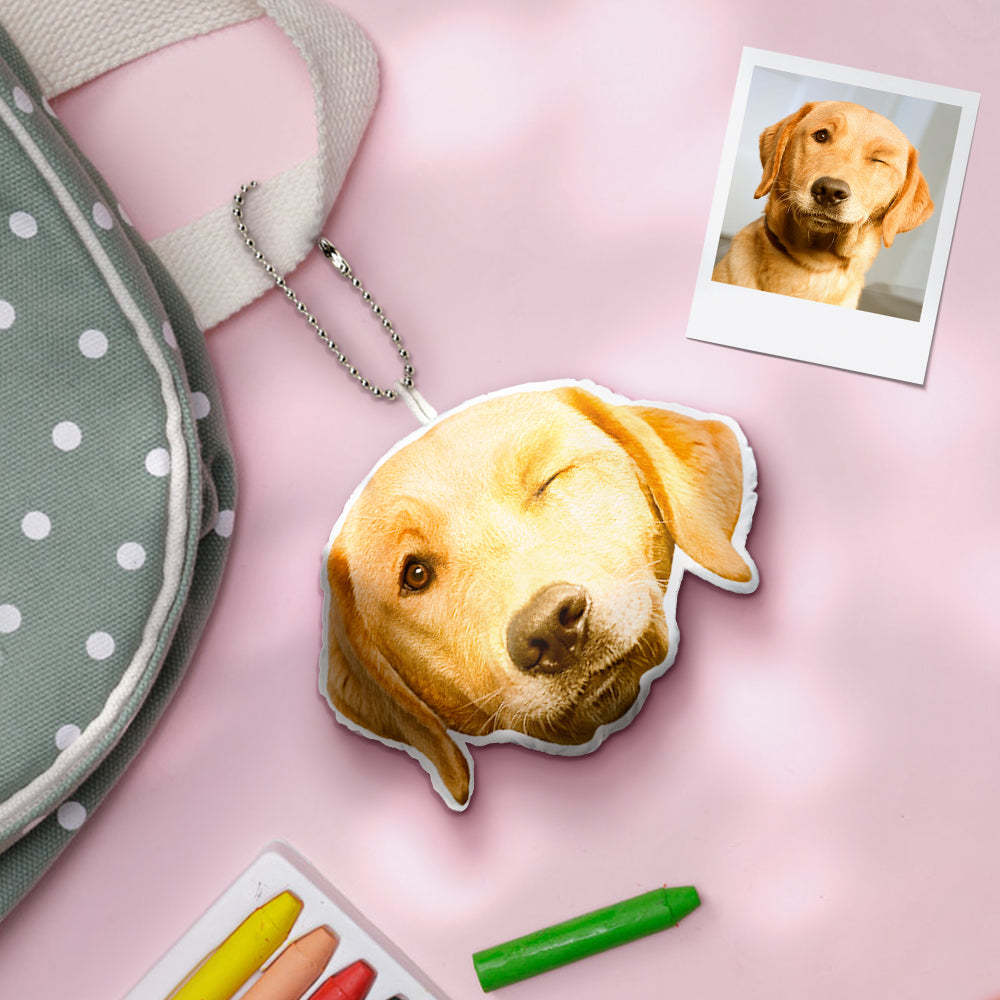 Benutzerdefinierte Mini-plüsch-hängeornamente Mit Haustiergesicht Und Stimme Als Dekoration Für Weihnachtsgeschenke - dephotoblanket