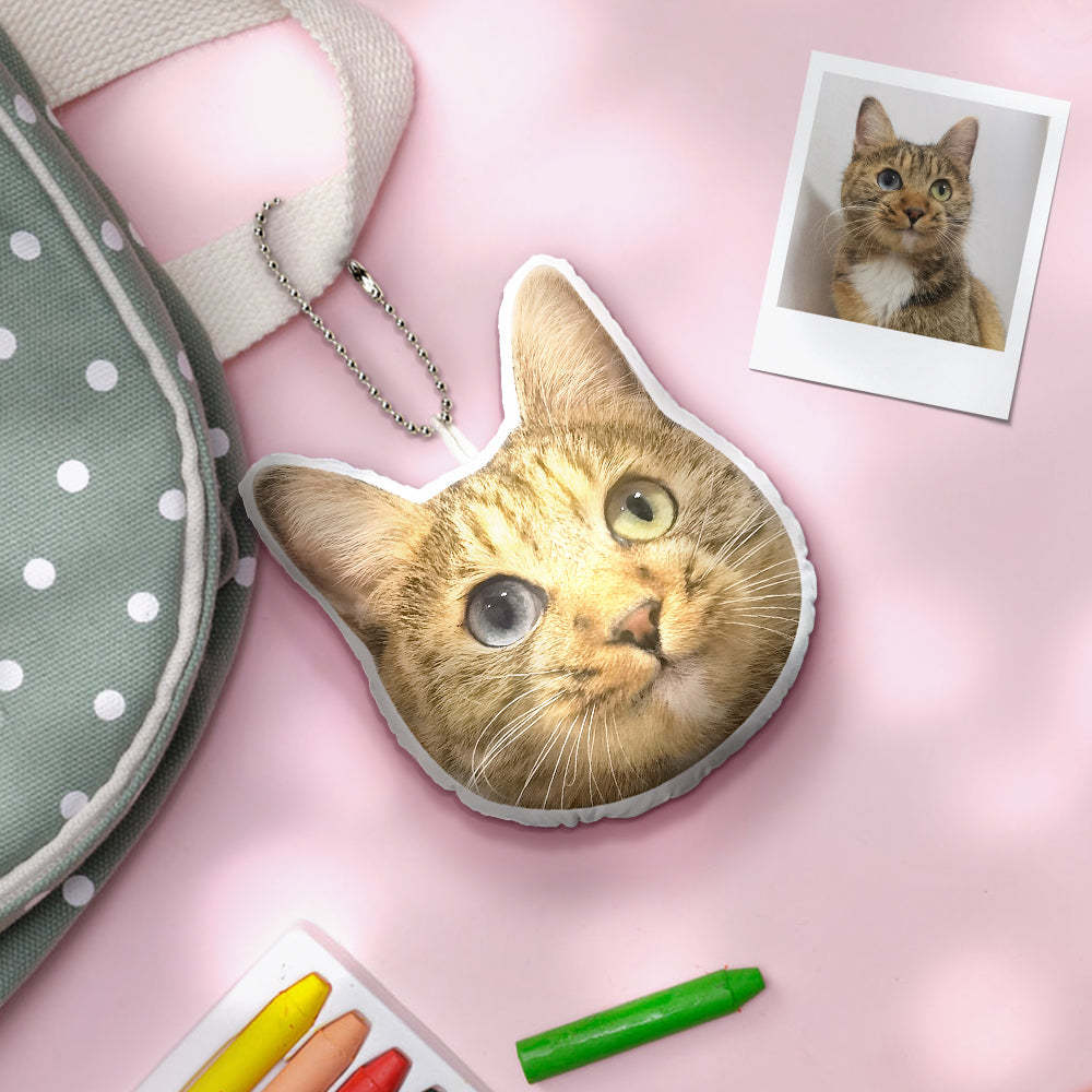 Benutzerdefinierte Mini-plüsch-hängeornamente Mit Haustiergesicht Und Stimme Als Dekoration Für Weihnachtsgeschenke - dephotoblanket