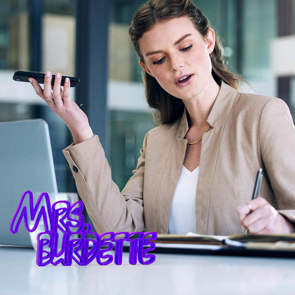 Benutzerdefiniertes 3d-namensschild, Personalisierte Schreibtisch-namensschilder, Geschenk Für Lehrer Oder Kollegen - dephotoblanket