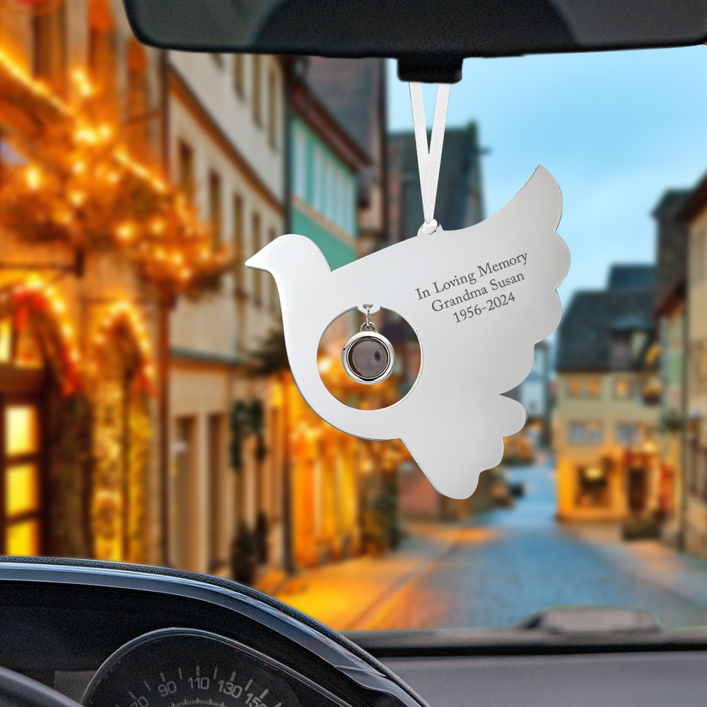 Personalisiertes Projektionsornament, Individuelles Foto-vogelornament Für Gedenkgeschenke