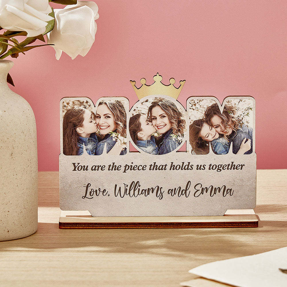 Personalisiertes Mama-holzschild, Personalisiertes Foto-mama-schild Für Muttertagsgeschenke - dephotoblanket