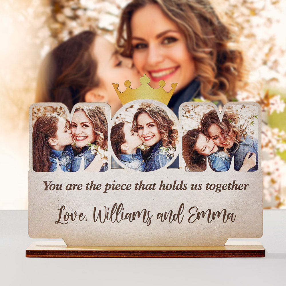 Personalisiertes Mama-holzschild, Personalisiertes Foto-mama-schild Für Muttertagsgeschenke - dephotoblanket
