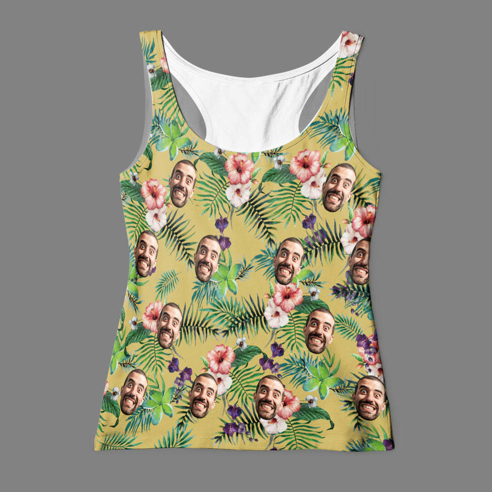 Benutzerdefiniertes „my Face“, Lustiges, Personalisiertes Allover-print-tanktop - dephotoblanket