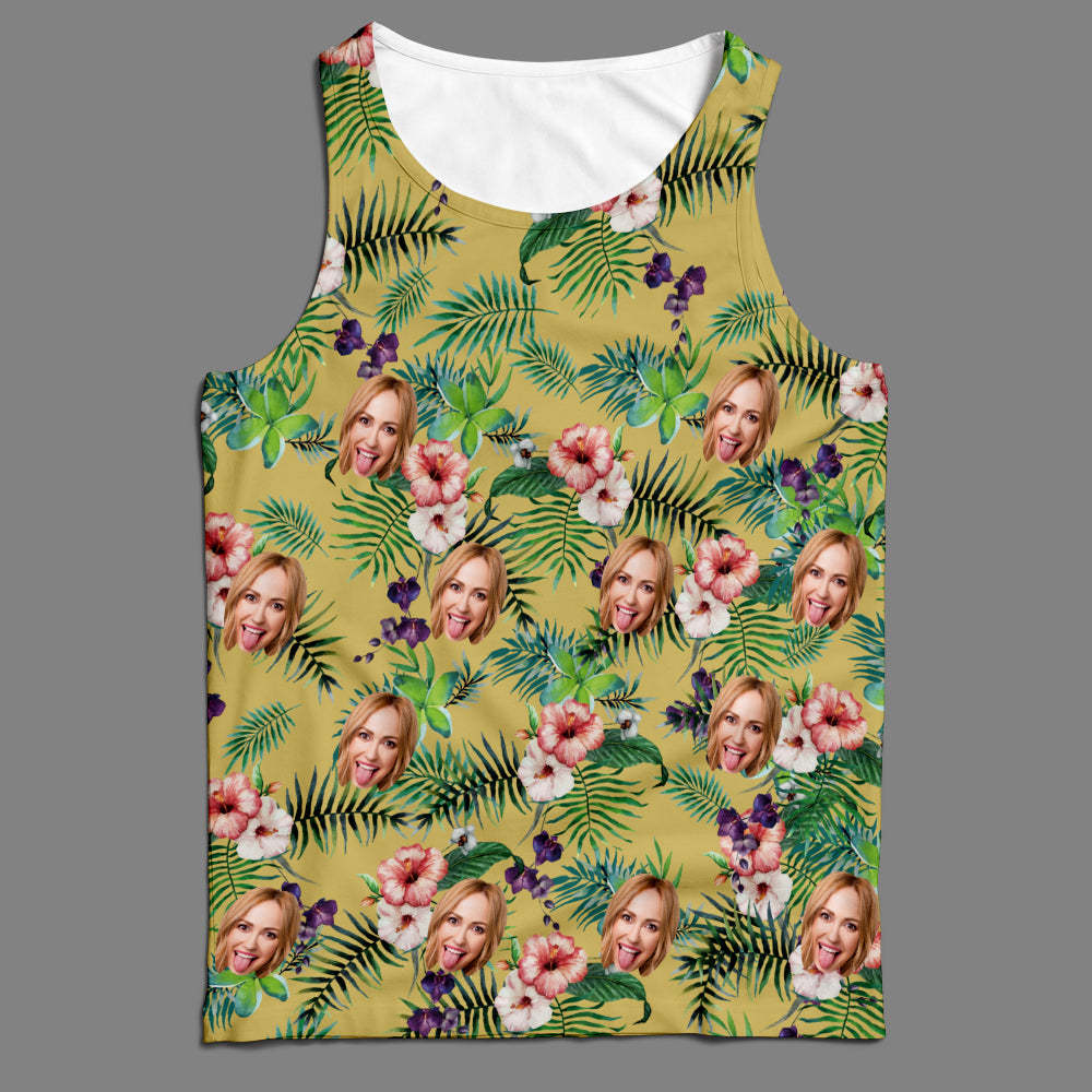 Benutzerdefiniertes „my Face“, Lustiges, Personalisiertes Allover-print-tanktop - dephotoblanket
