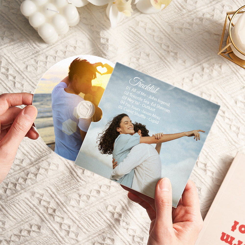 Benutzerdefinierte Foto-cd-mixtape-fotohülle. Wählen Sie 5/10/16 Songs Mixtape-cd-musik-geschenk Für Sie/ihn - dephotoblanket