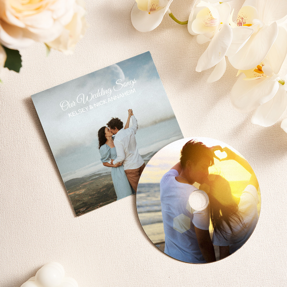 Benutzerdefinierte Foto-cd-mixtape-fotohülle. Wählen Sie 5/10/16 Songs Mixtape-cd-musik-geschenk Für Sie/ihn - dephotoblanket