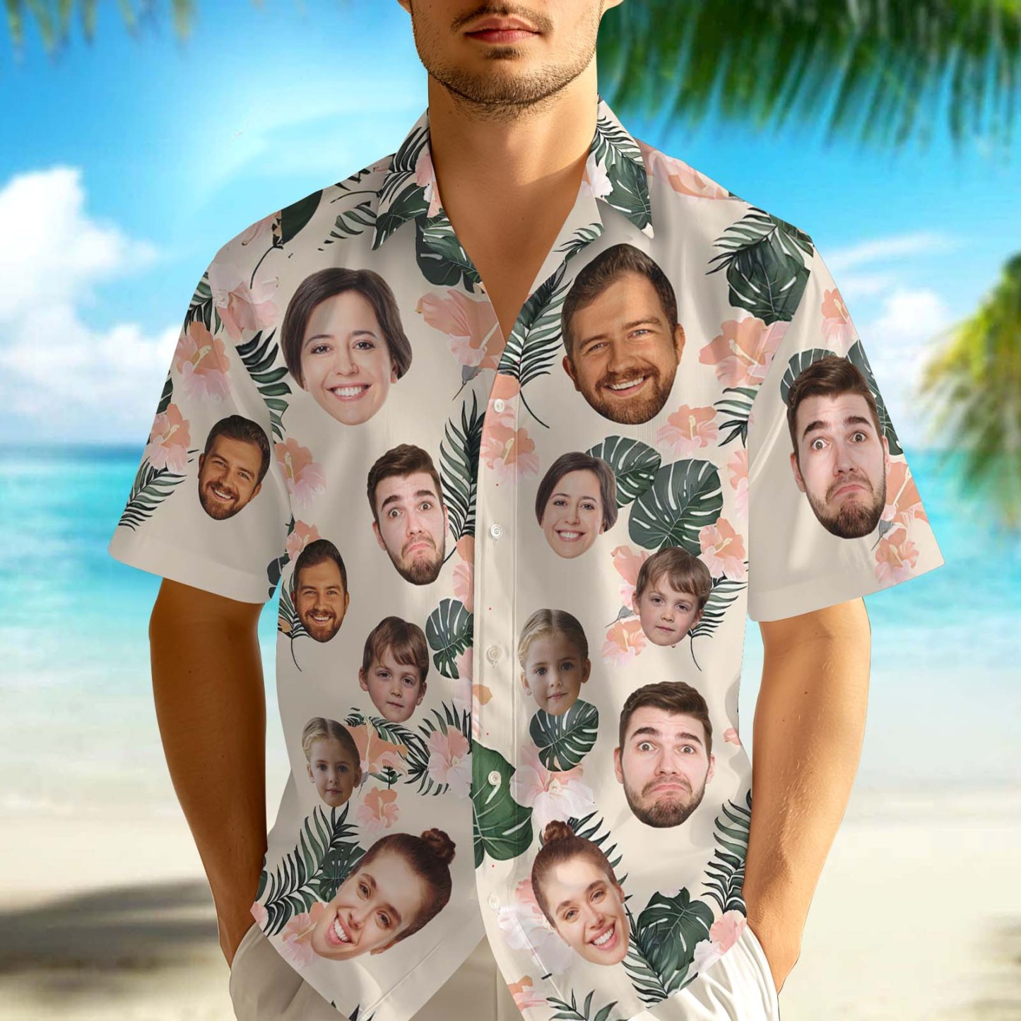 Benutzerdefinierte Foto Lustige Kinder - Personalisierte Hawaii-shirt - dephotoblanket