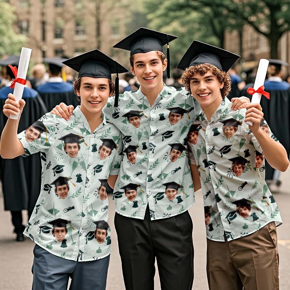 Individuelles Hawaii-Shirt für Senioren – Explosive Grad-Energie mit Ihrem Gesicht - dephotoblanket
