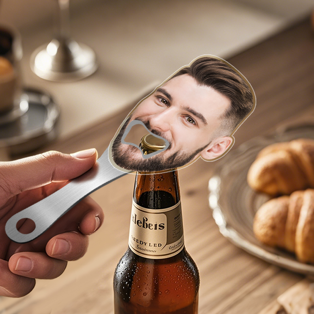 Flaschenöffner Mit Individuellem Gesichtsfoto, Lustige Geschenke