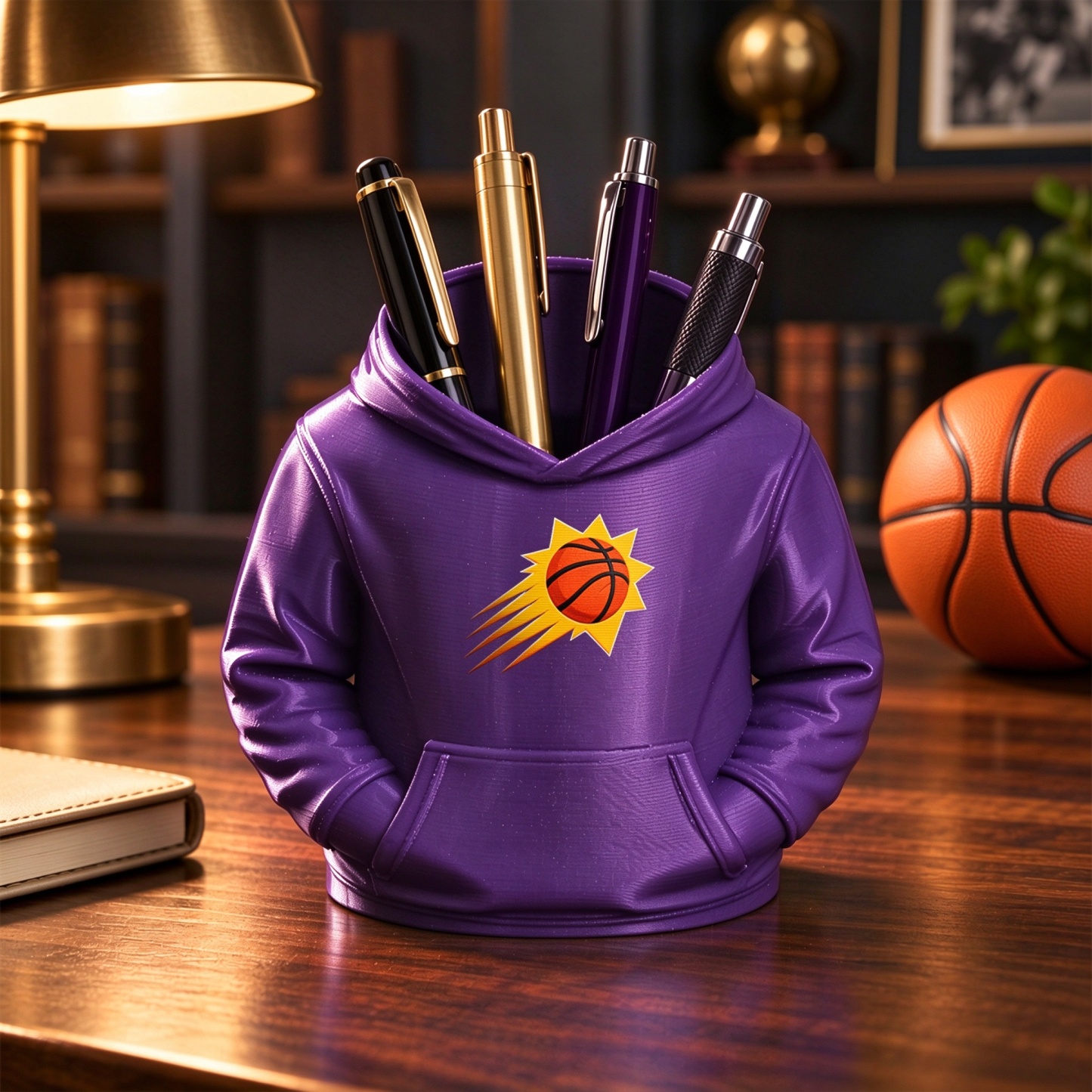 Basketball-Hoodie-Schreibtisch-Organizer, Stift- Und Utensilienhalter, Fan-Geschenk - dephotoblanket