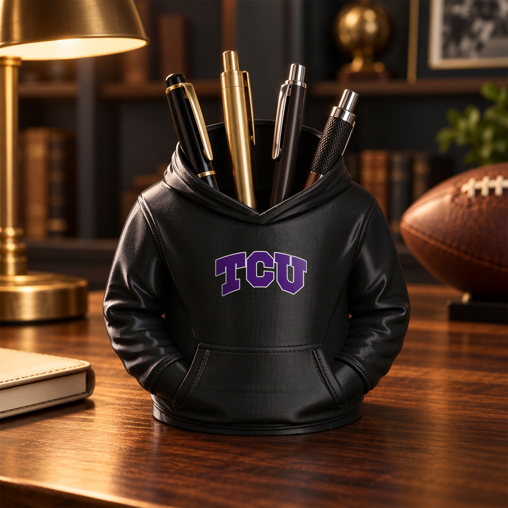 College-Hoodie-Schreibtisch-Organizer, Stift- Und Utensilienhalter, 3D-gedrucktes College-Football-Büro- Und Küchendekor, Fan-Geschenk - dephotoblanket