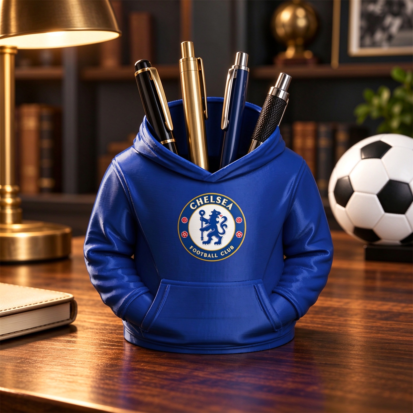 UK Football Hoodie Stifthalter 3D-gedruckter Schreibtisch-Organizer, Fußball-Fan-Geschenk - dephotoblanket